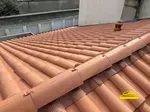 Closoire ventilé en plomb rouge pour la finition et l'étanchéité de la toiture.